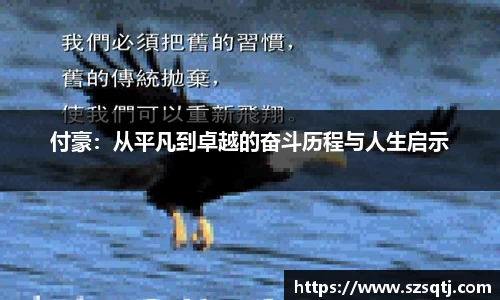 付豪：从平凡到卓越的奋斗历程与人生启示